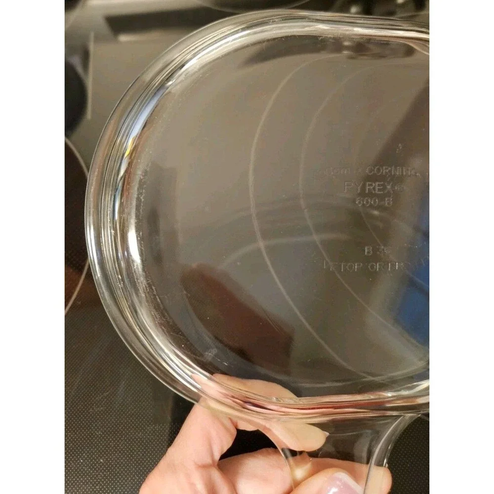 Vintage Pyrex Clear Oval 600-B B36 (Grab-It) Casserole Replacement Lid